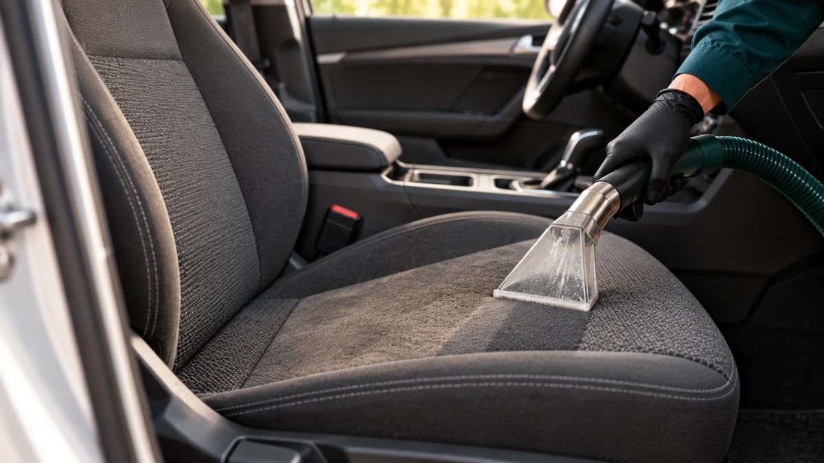 Yerinde araç koltuk yıkama, otomobil kumaş koltuk vakumlu temizlik
